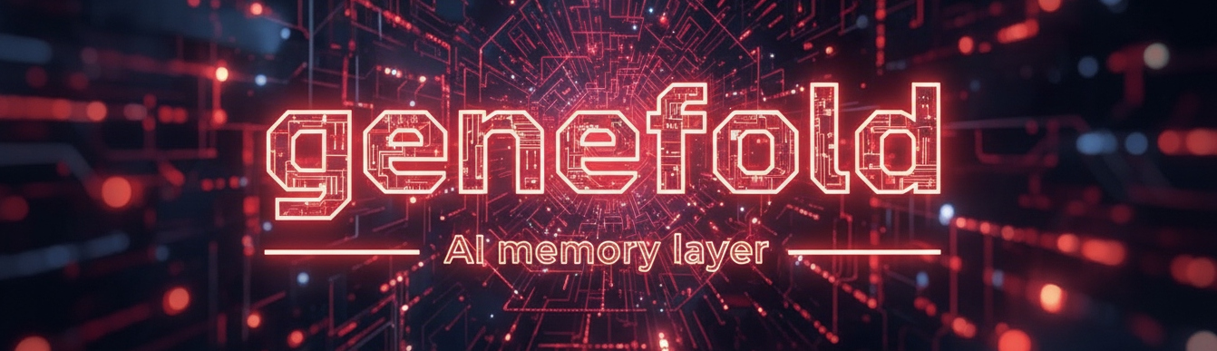 Genefold AI memory layer logo art
